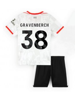 Liverpool Ryan Gravenberch #38 Replika Tredje Kläder Barn 2024-25 Kortärmad (+ byxor)